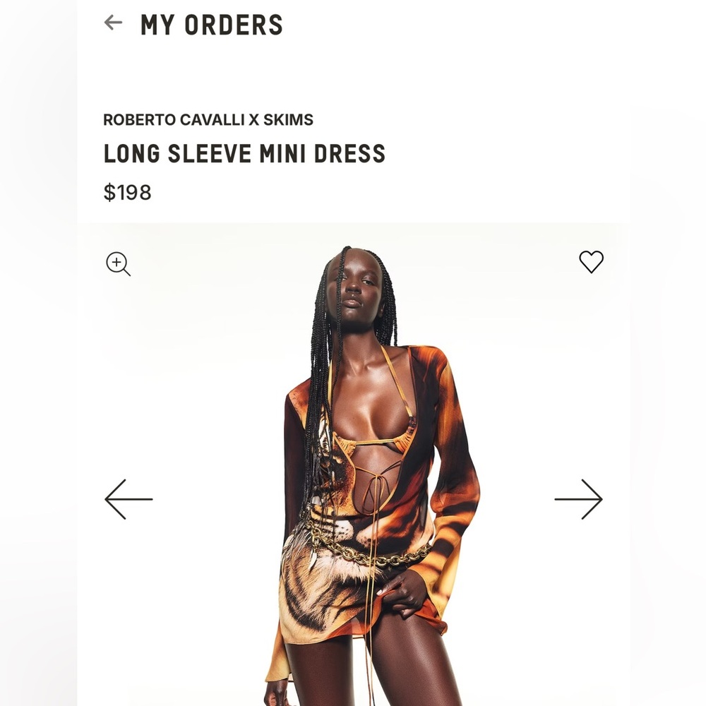 SKIMS ROBERTO CAVALLI TIGER SZ S